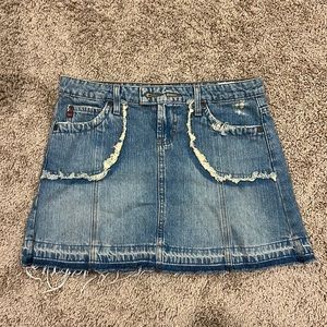 Vintage y2k LEI denim miniskirt size 3